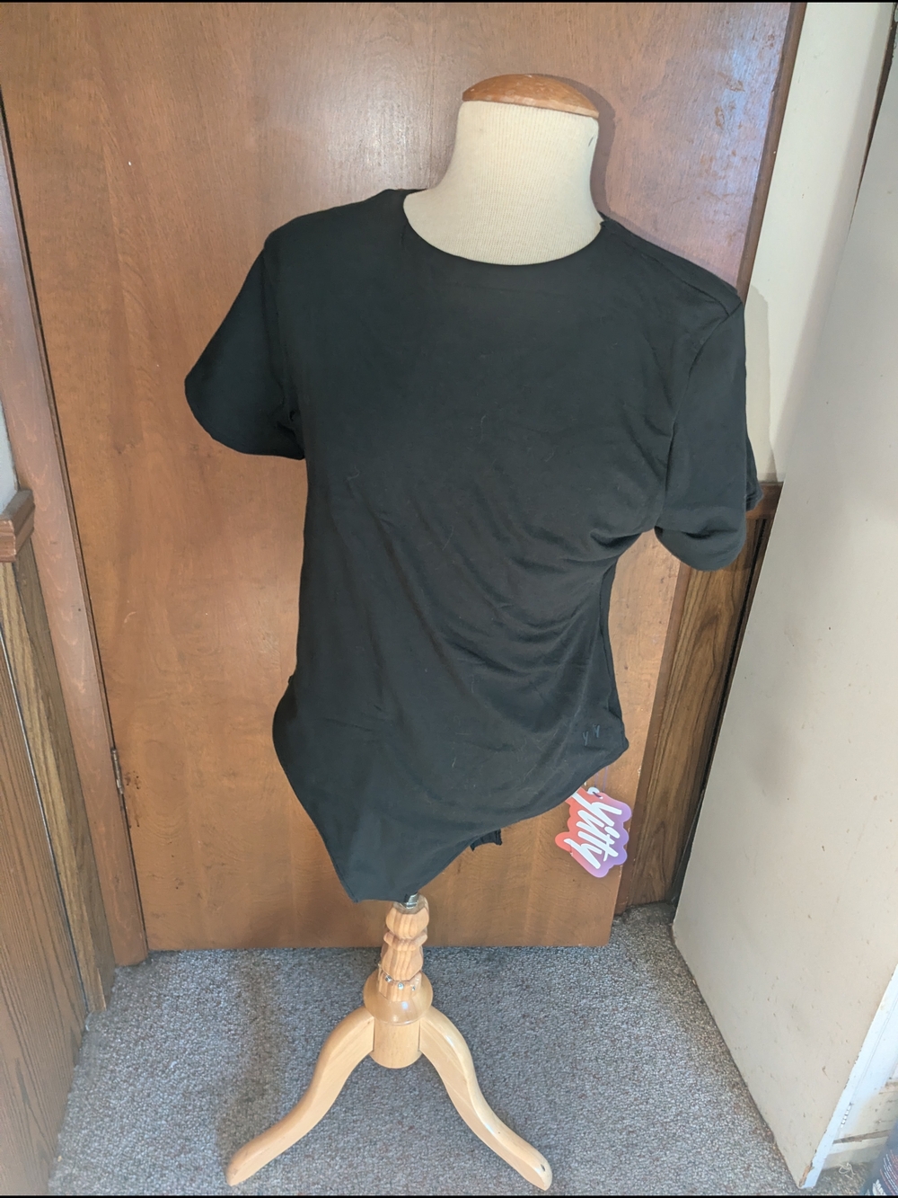 YITTY Black Short-Sleeve Bodysuit